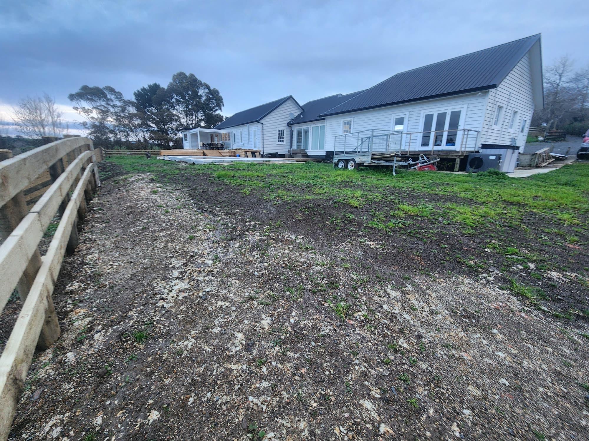 Bombay Hills rural landscape, retaining, pool and outdoor living: retaining photo 09