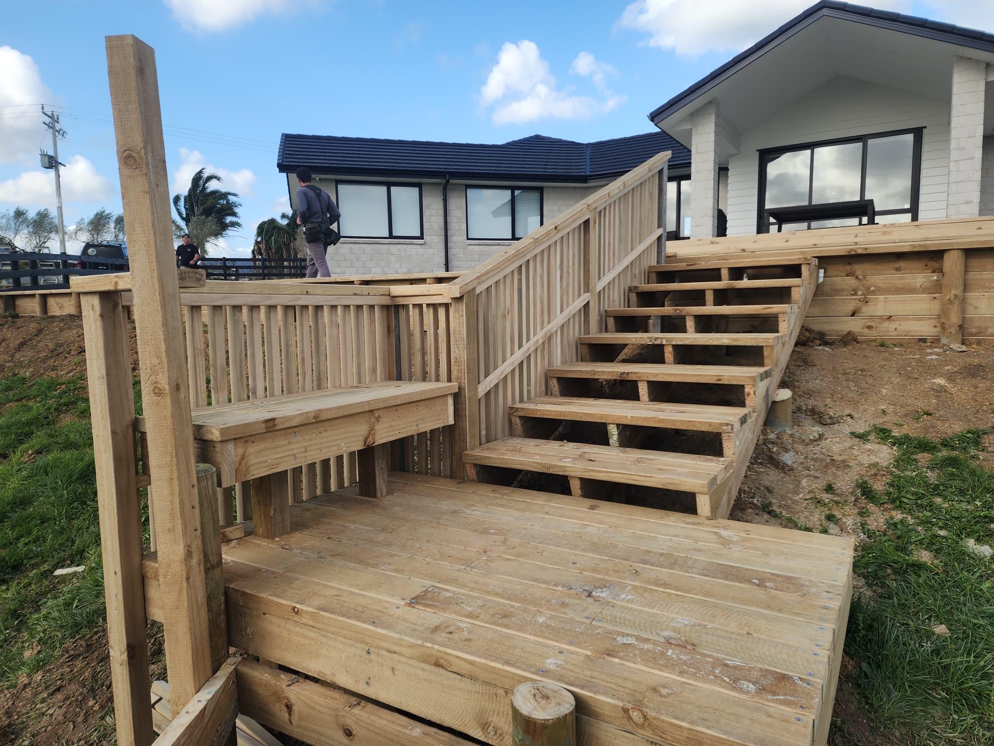 Bombay Hills rural landscape, retaining, pool and outdoor living: retaining photo 18