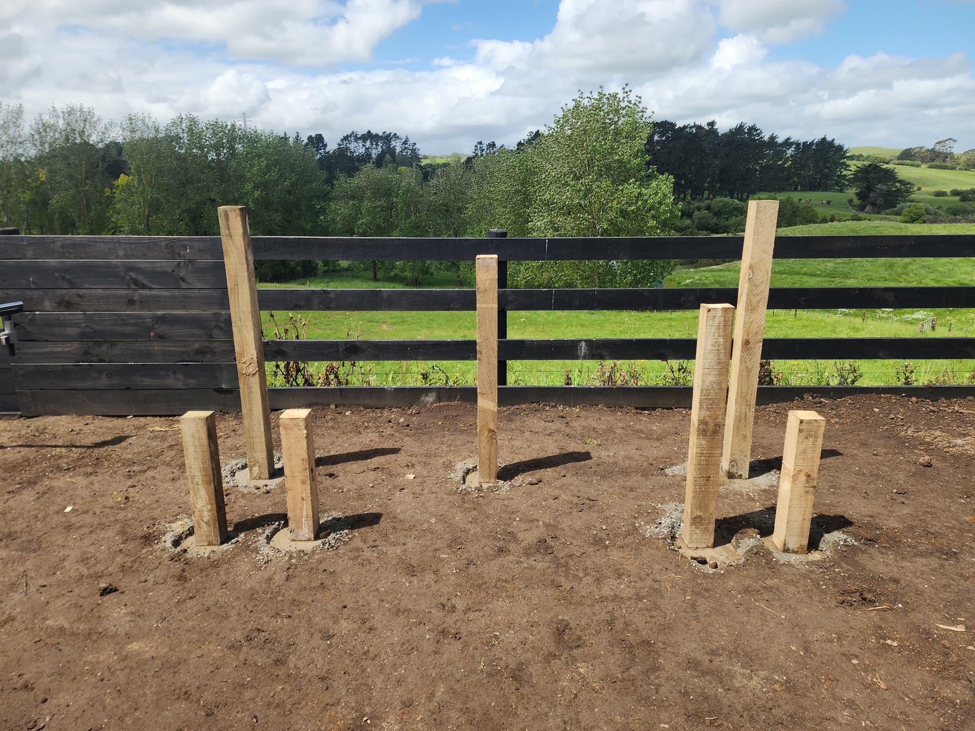 Bombay Hills rural landscape, retaining, pool and outdoor living: retaining photo 34