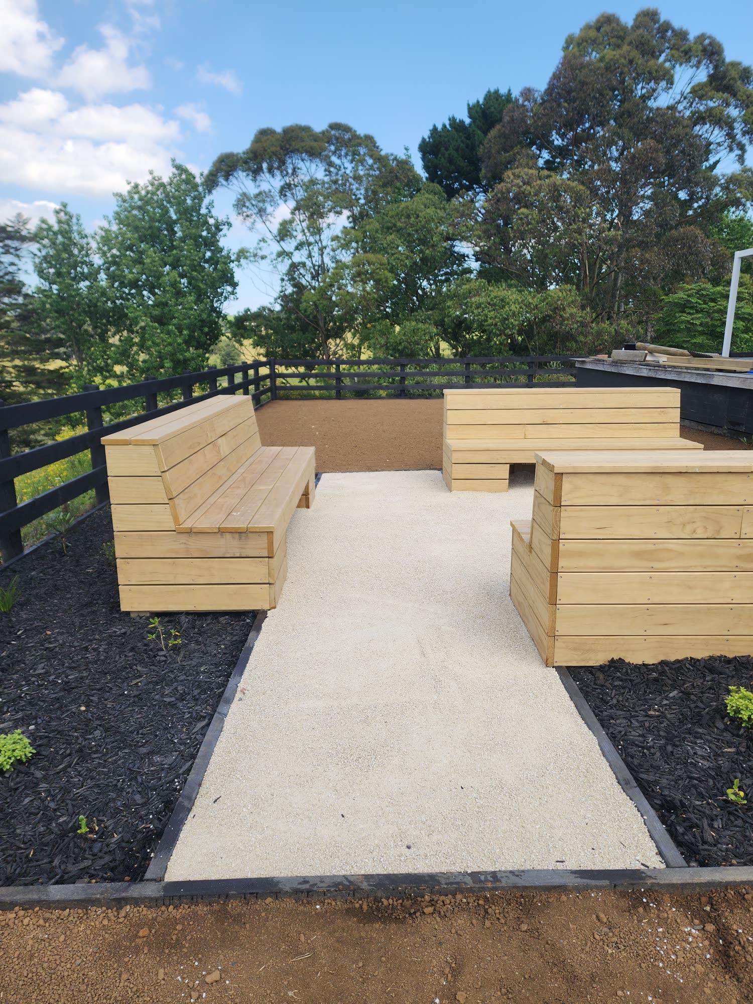 Bombay Hills rural landscape, retaining, pool and outdoor living: retaining photo 52